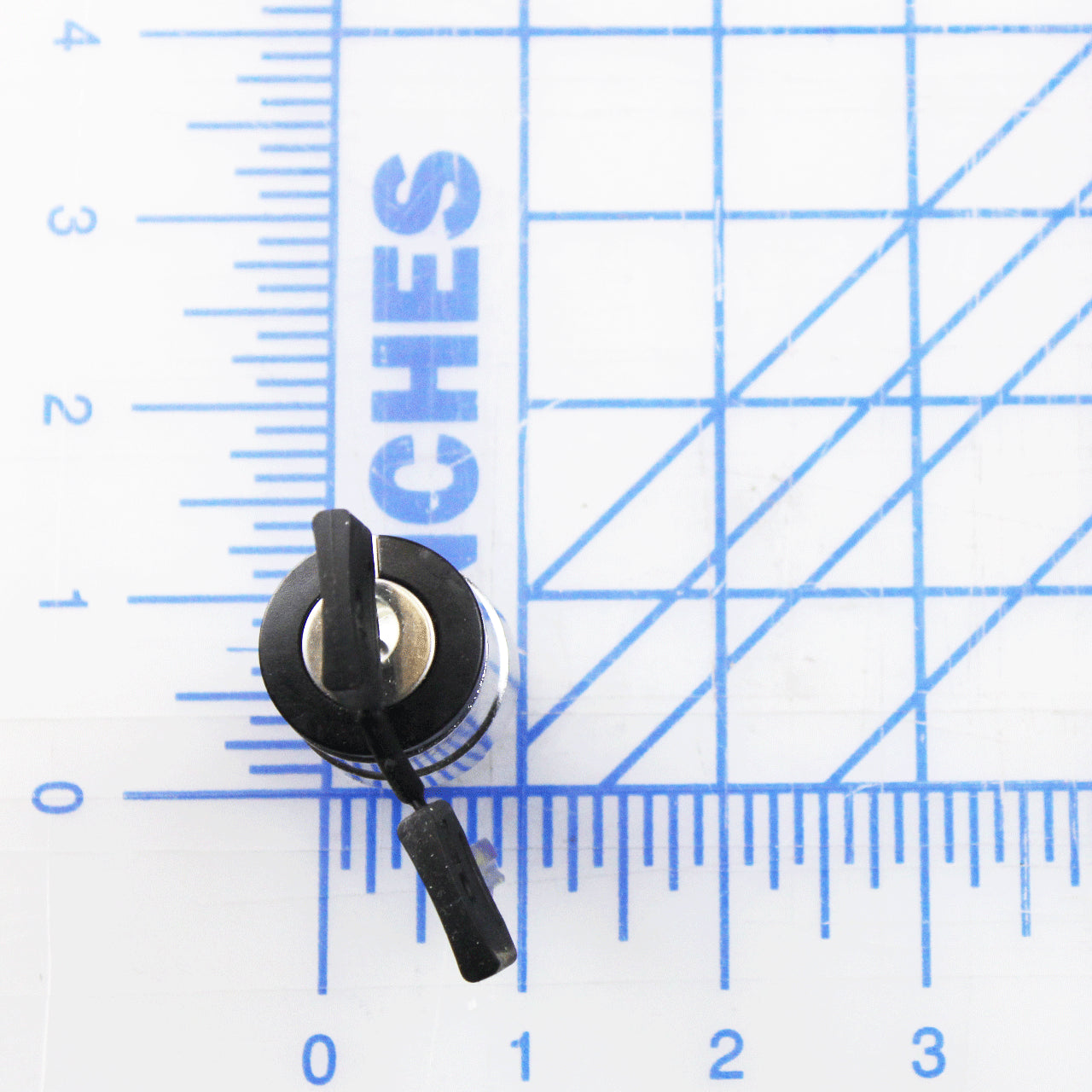 0961-0395 Poweramp Key Switch, 3 Position, 22.5Mm, Spring Loaded Right To Left And Left Right Center, Metal