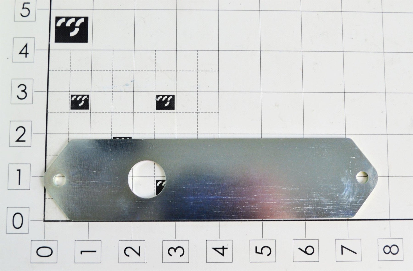 1060284-0Z01, COVER, BOTTOM BAR, W/ CORD GRIP HOLE, ZP - Excel Solutions