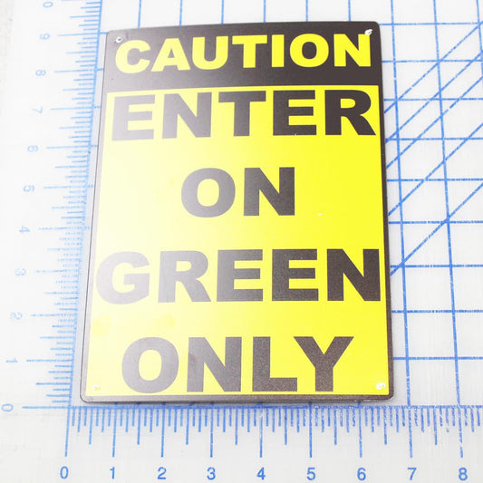 1751-0036 Inside Sign Enter On Green Only - Poweramp