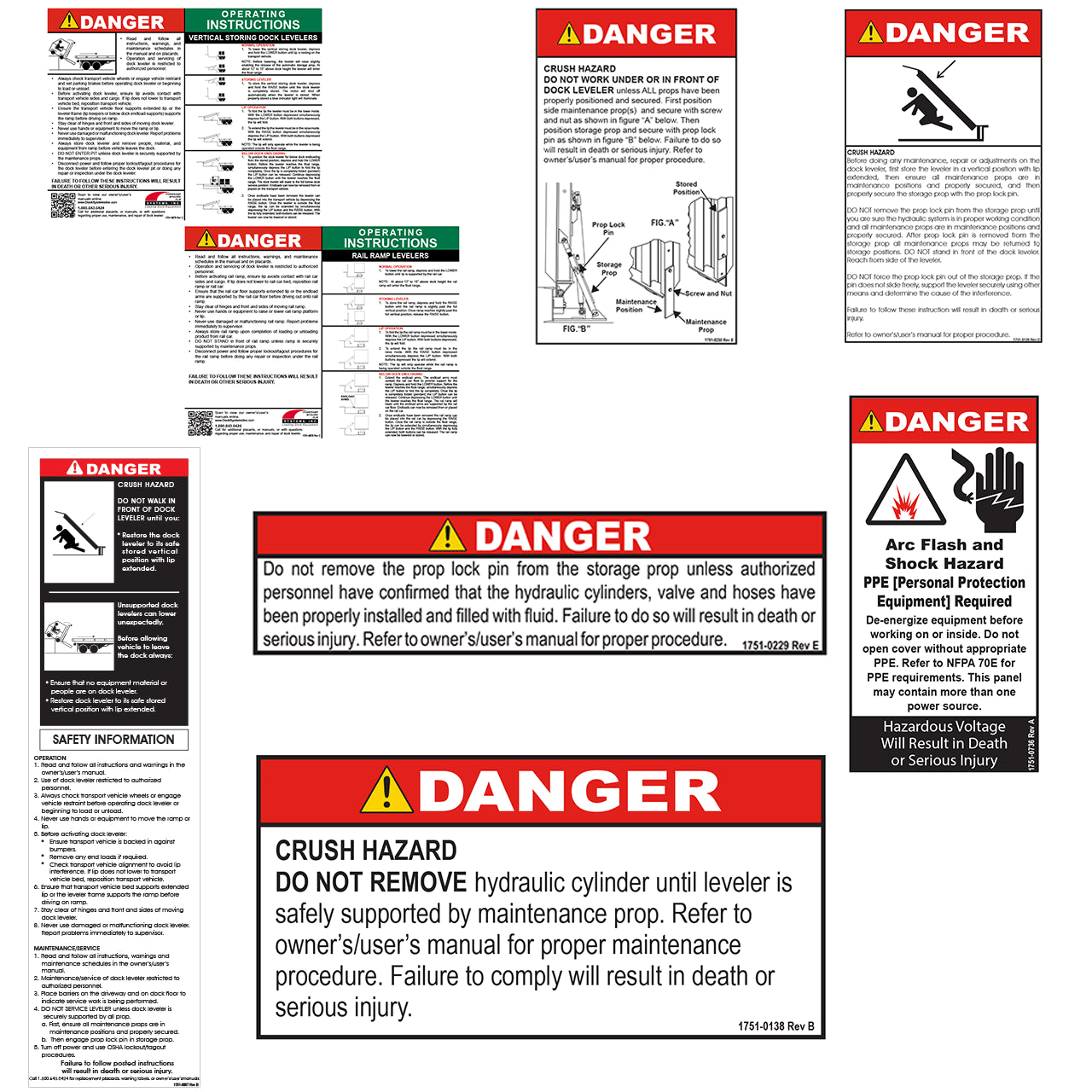1752-0002 Poweramp Kit, Decal, Safety, Vs/Vsh