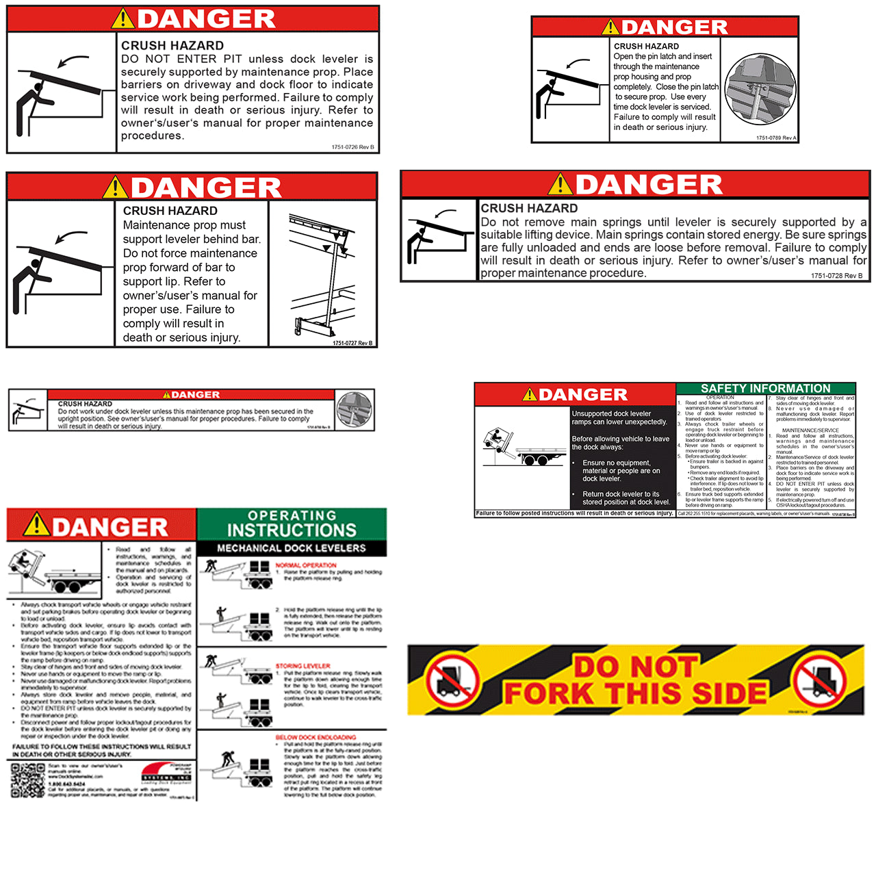 1752-0006 Poweramp Kit, Decal, Safety, Cm/Dm/Hm