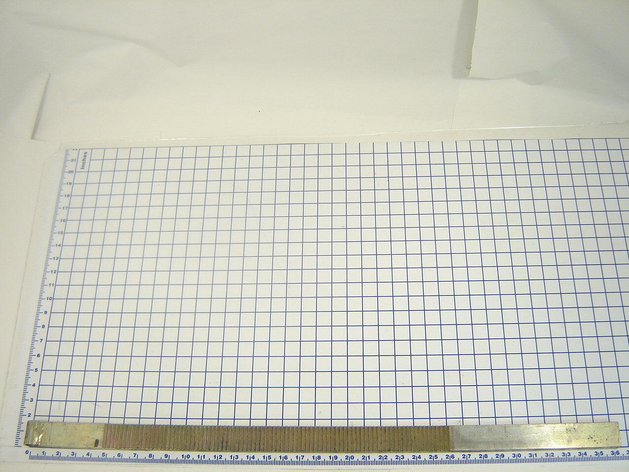 5019 Upper Bar 36"Lg. W/21"Teeth Zink Yellow - Rite-Hite