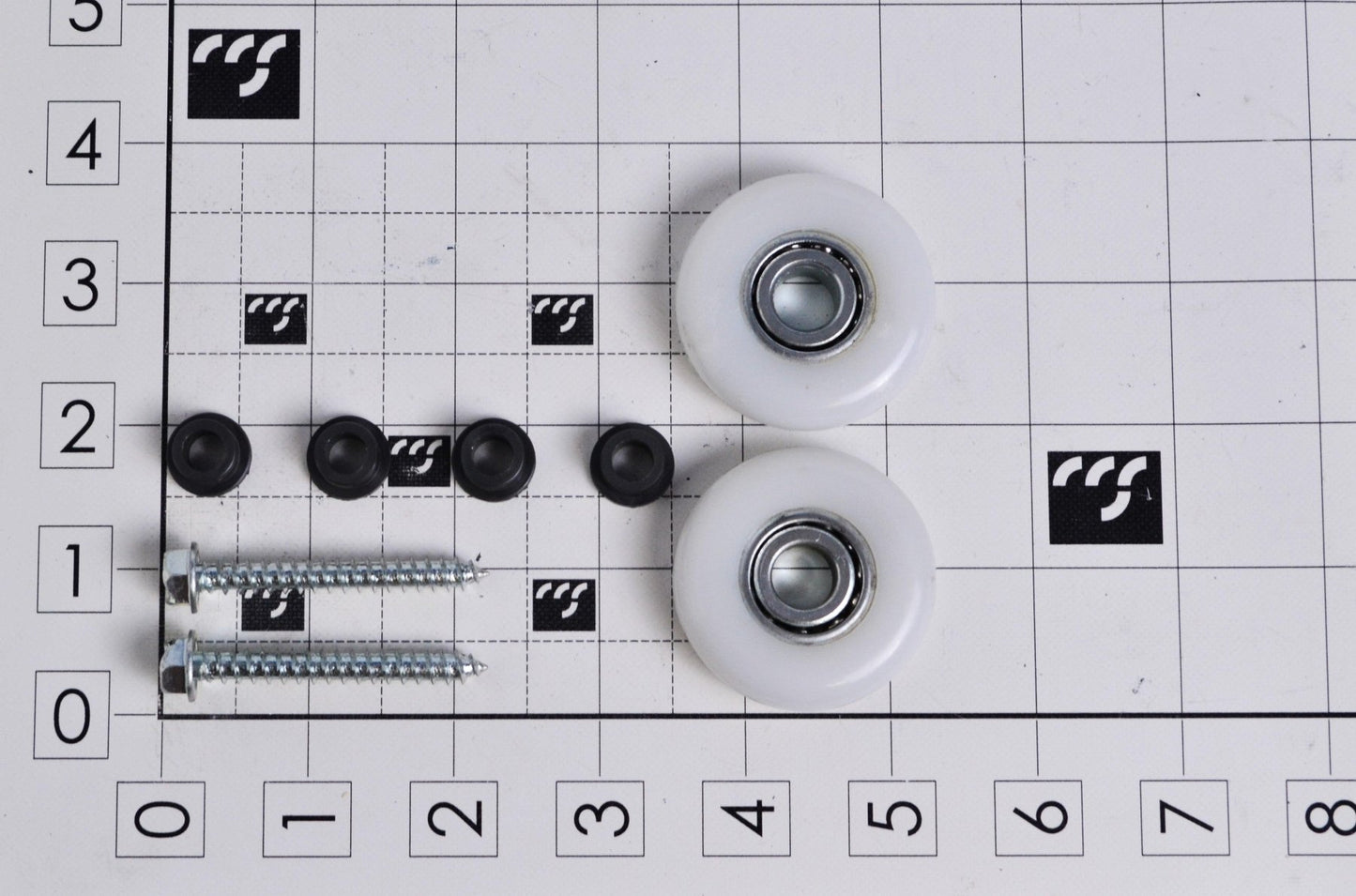 53700632, KIT, RADIAL NYLON ROLLER (2) - Excel Solutions
