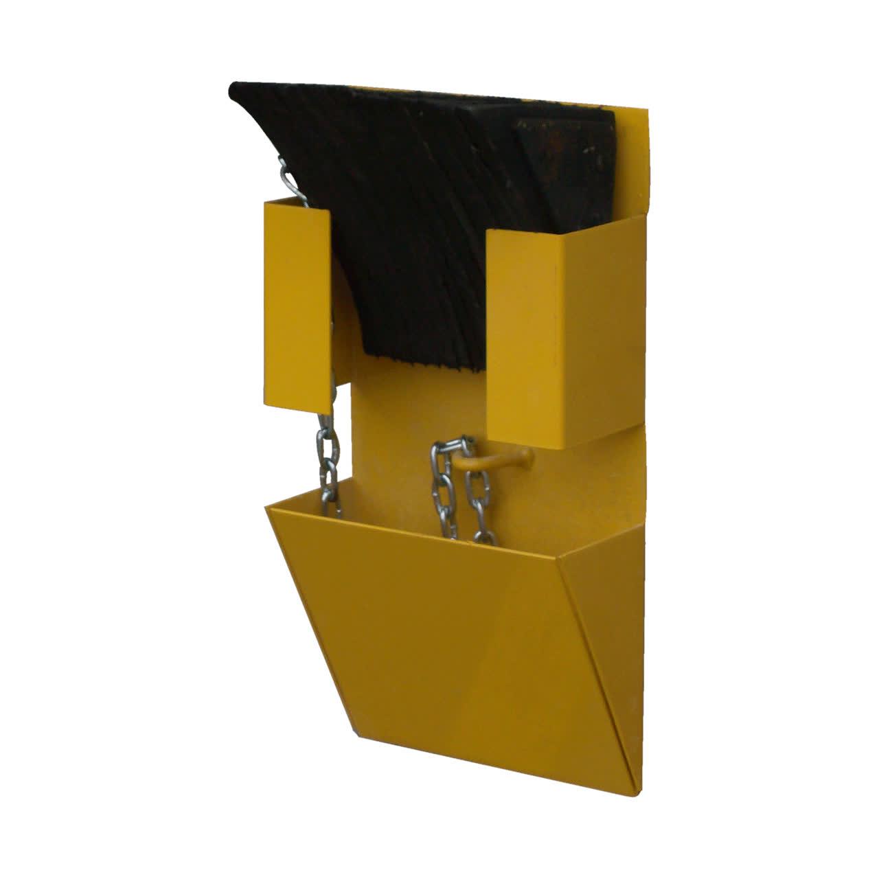 Safety Yellow Wheel Chock Cradle - Poweramp