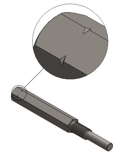 73000014, TENSIONER BOLT, LONG LEFT 8920PL RITE-HITE (NOTCHED) - Excel Solutions