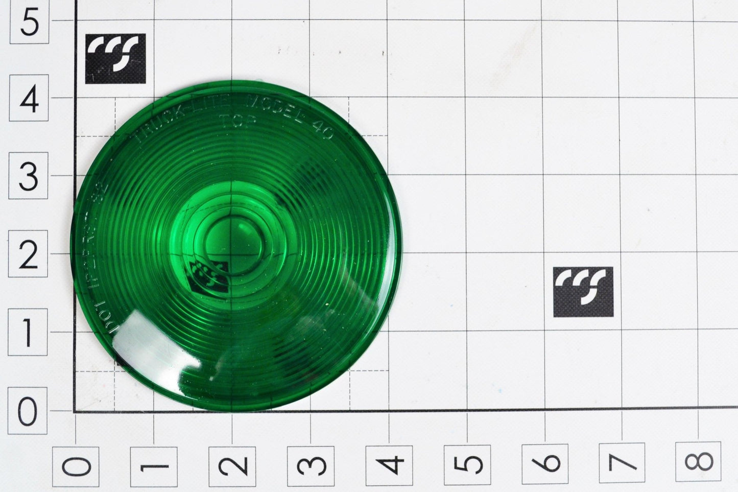 823-097 Green Lens 4" Round - Serco