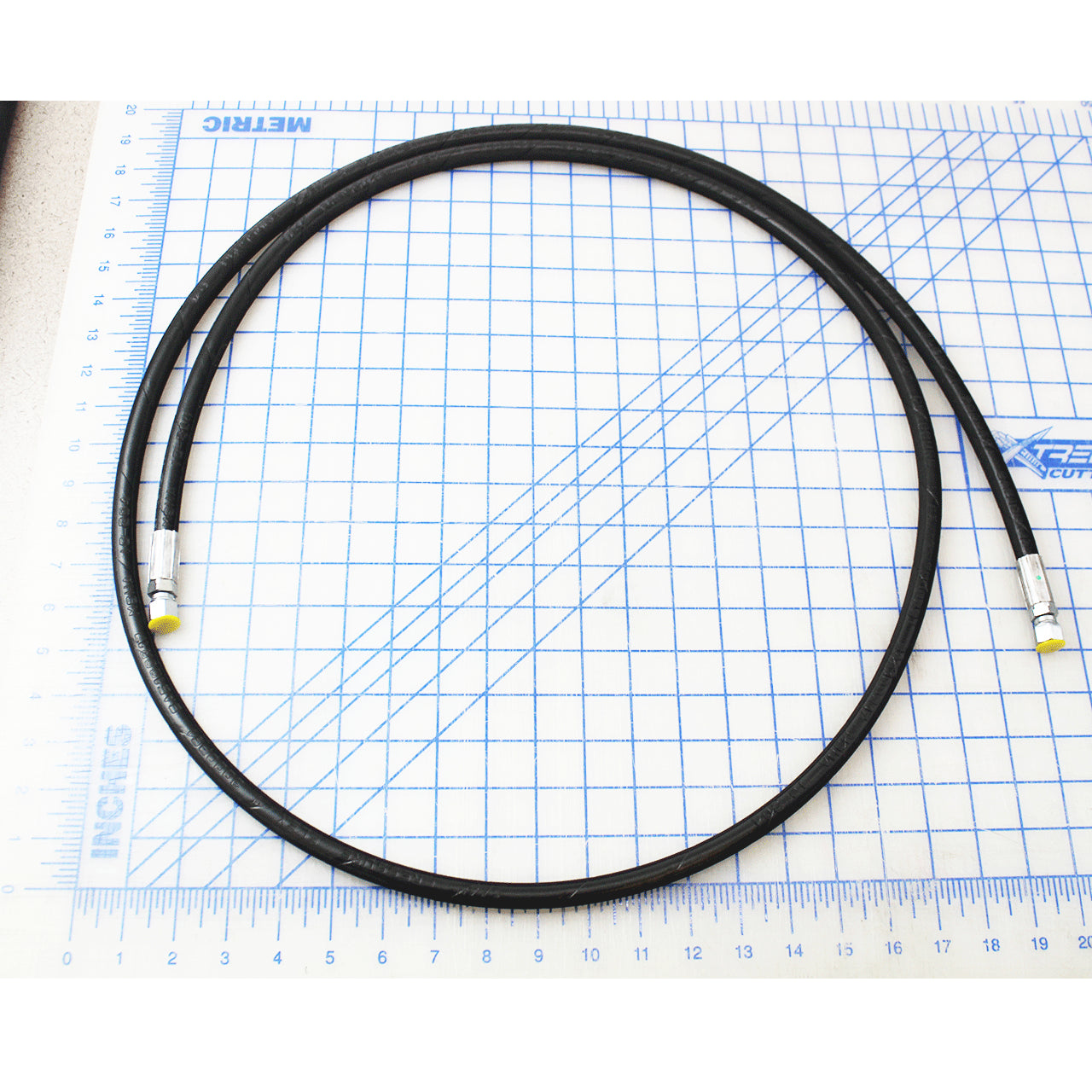 9904-0083 Systems LLC Hydraulic Hose, 3/8"100R17, 44.00 Lg, #6 Jicf Swivel BEnds