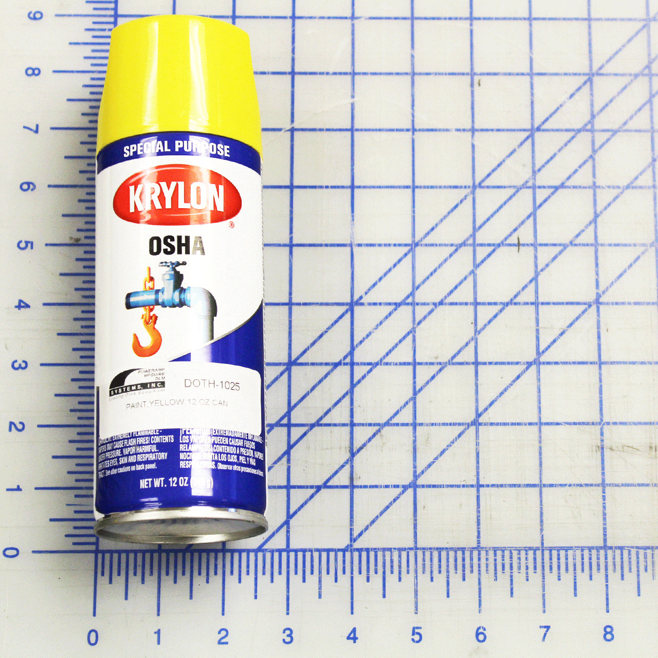 DOTH-1025 Poweramp Paint, Yellow, 12 Oz Can