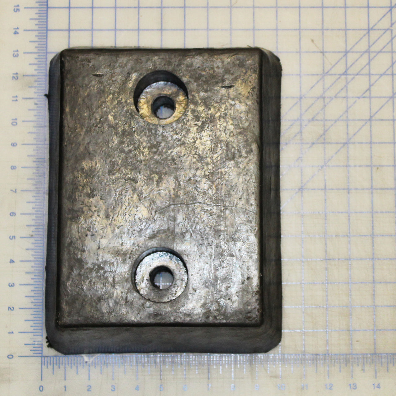 DOTH-3531 DLM EOD Bumpers Molded Rubber Bumper, 2 HOLE