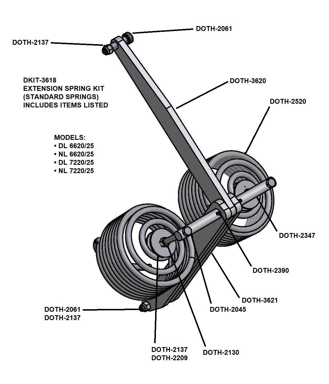 DKIT-3618 Extension Spring Mechanical Assembly - Poweramp