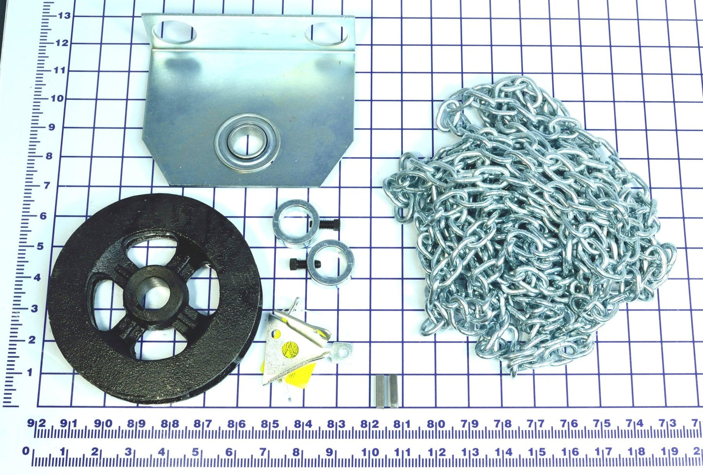 MFD-CH-DD2, CHAIN HOIST, DIRECT DRIVE, 1" SHAFT, 26' CHAIN, HARDWARE - Excel Solutions