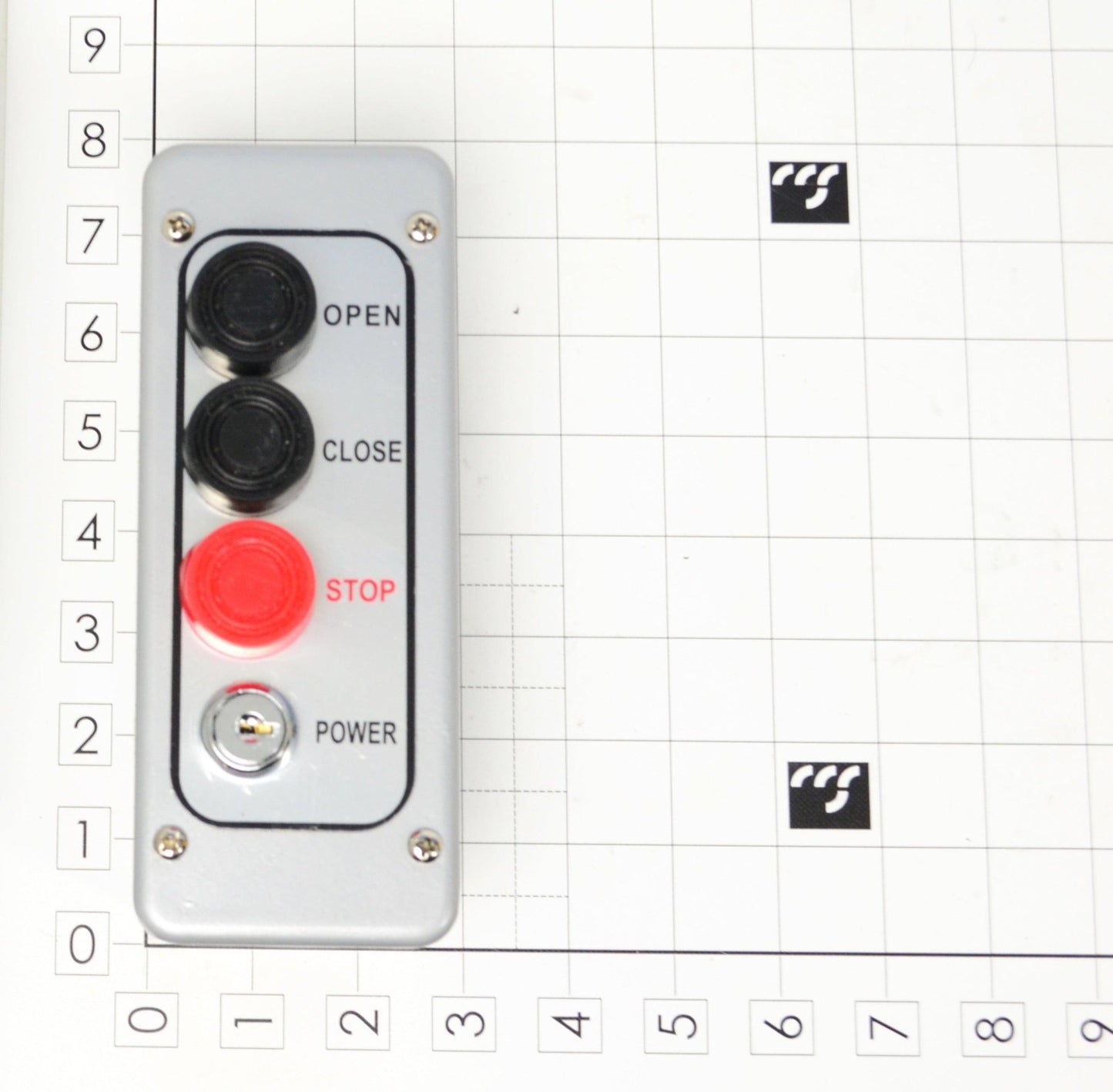 MFD-PBTL-3, CONTROL STATION, 3 BUTTON, EXTERNAL, NEMA 4, W/ LOCKOUT - Excel Solutions