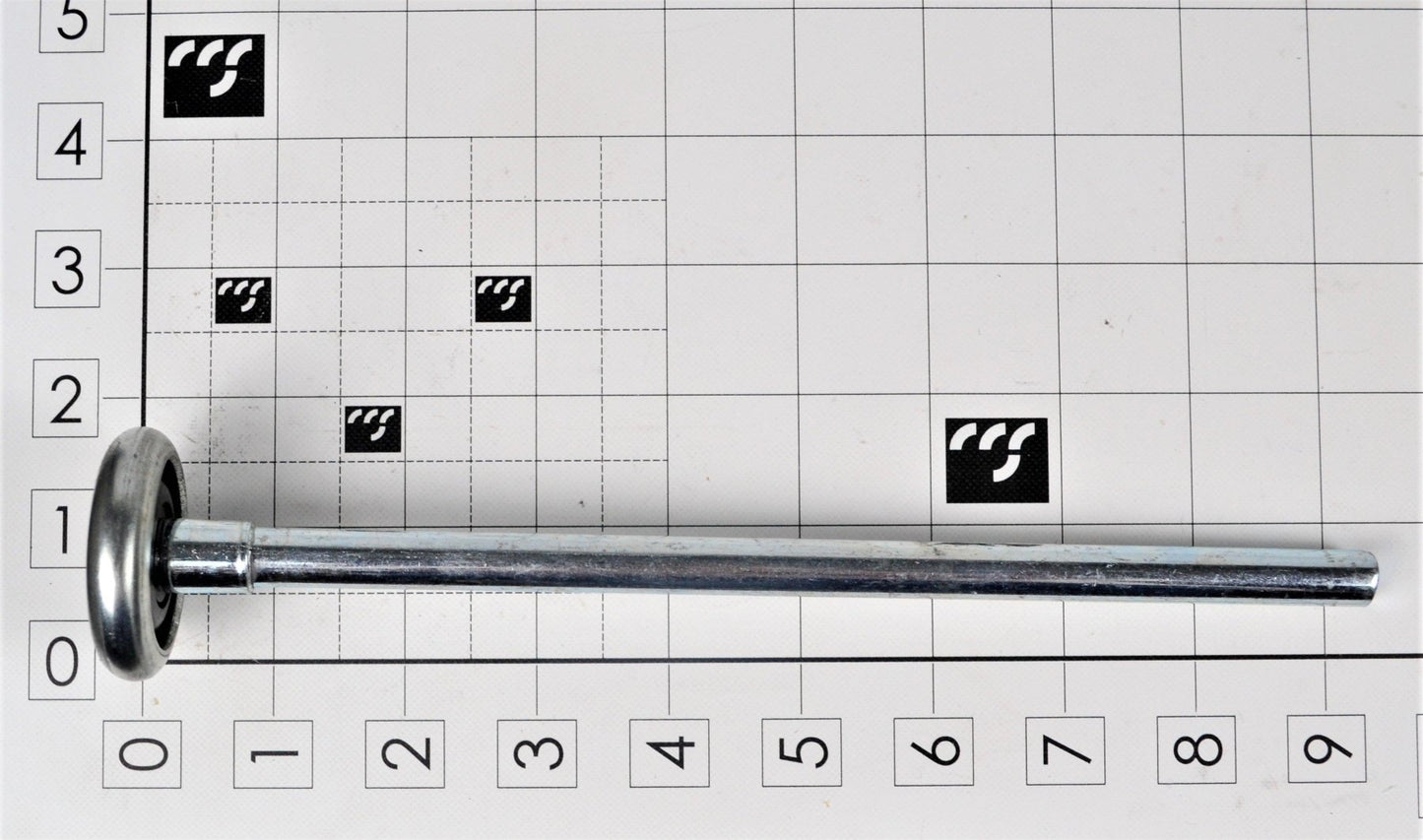MFD-R2X10 2" 10-Ball 10" Stem, Roller - Excel Solutions