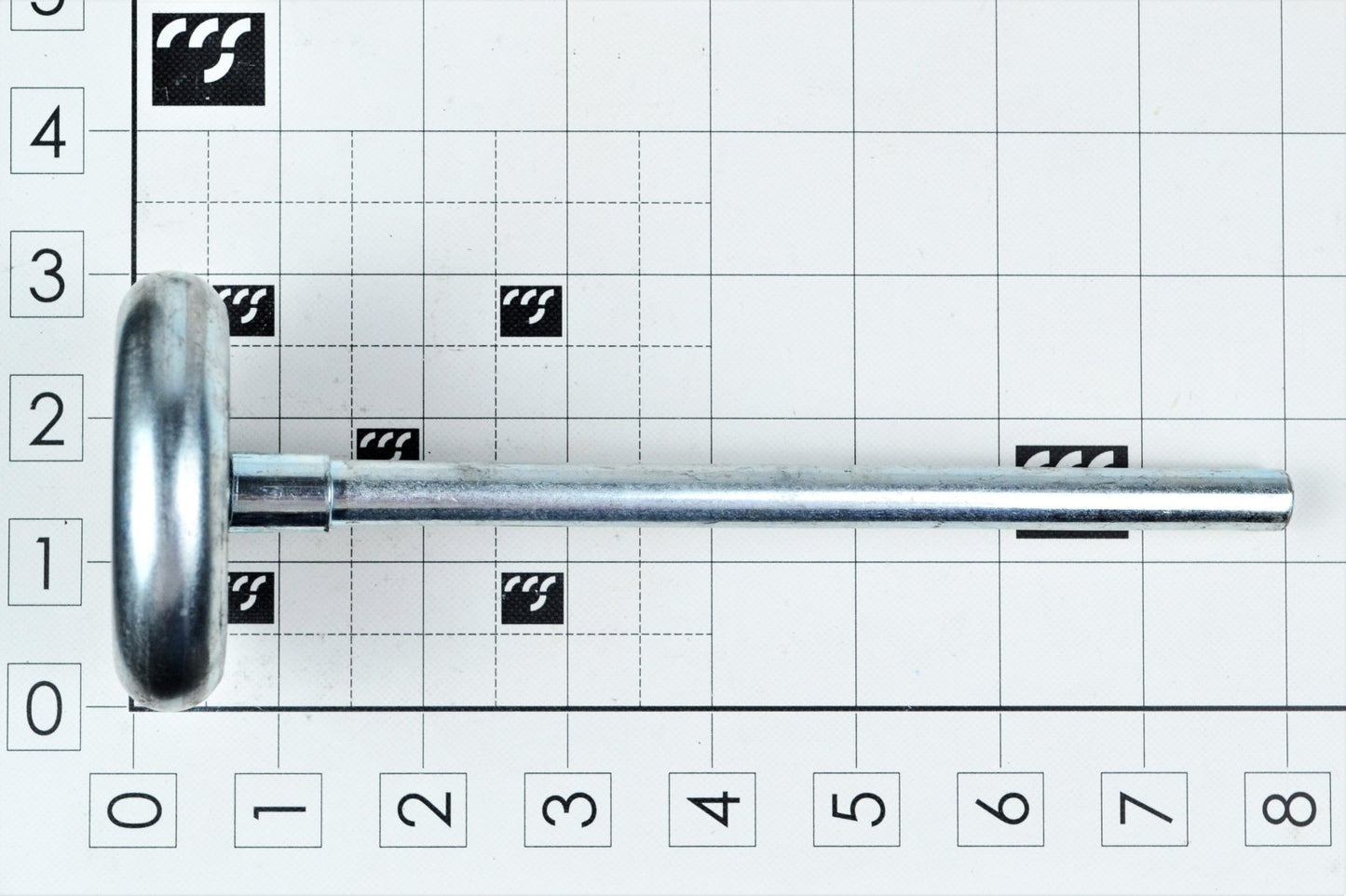 MFD-R3X7, ROLLER, STEEL, 3", 7" STEM, 10 BALL - Excel Solutions