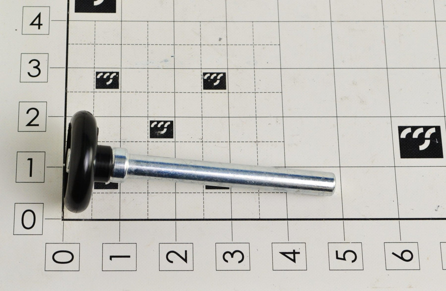 MFD-RN2X4B, ROLLER, NYLON, 2", 4" STEM, 11 BALL, BLACK - Excel Solutions