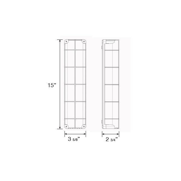 TopDok Single Linear Light, Red/Green LED Communication Light - Tri Lite