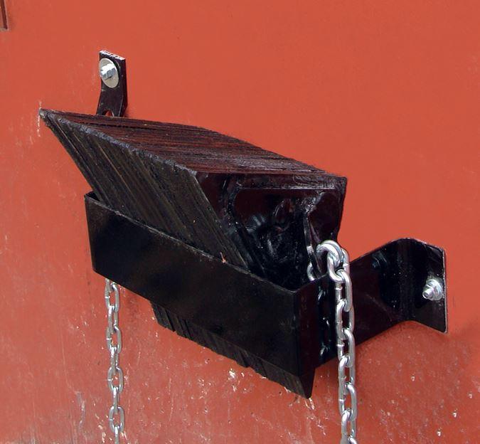 Black Wheel Chock Wall Hanger Bracket - Excel Solutions