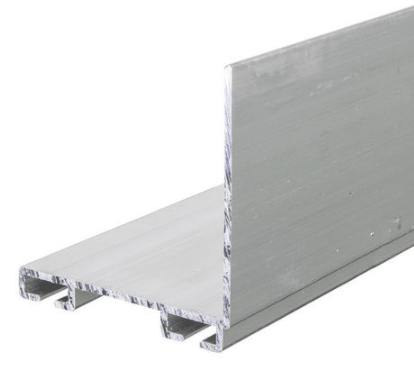 WGA02, RETAINER, ALUM, BOTTOM DOOR SEAL, 1-3/4" X 1-3/4" X 10'-2" - Excel Solutions