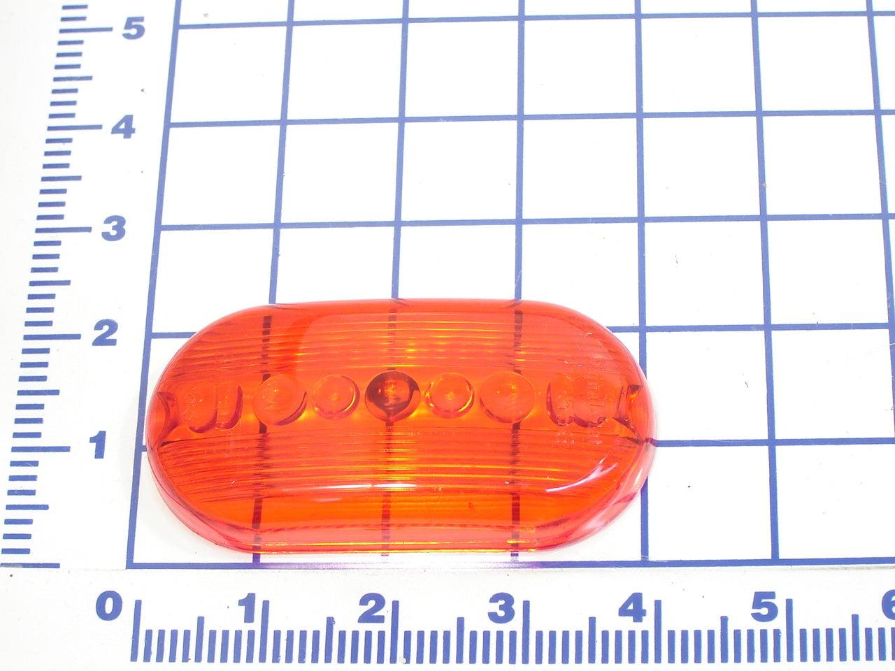 061-213A Red Lens Only 2"X 4" Oval - Kelley