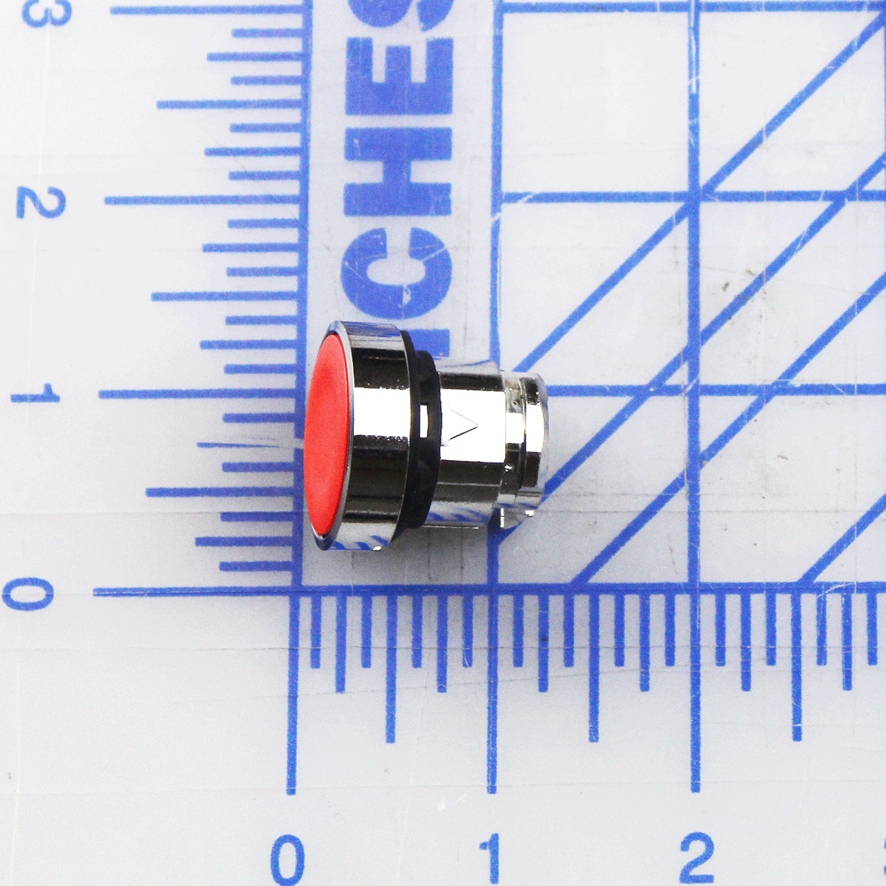 0961-0287 Poweramp Push Button , Red, 22.5 Mm