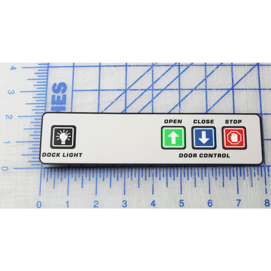 0961-0610 Poweramp Membrane, 4 Button, Dock Light and Door