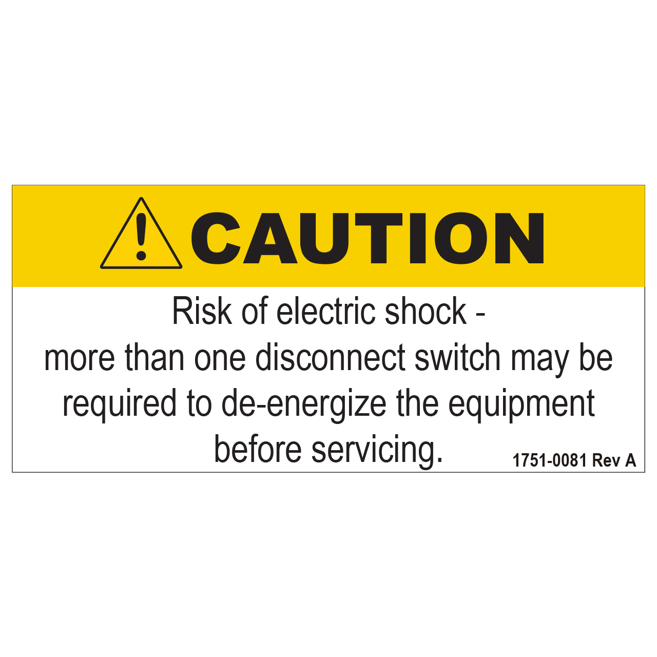 1751-0081 Poweramp Decal, Control Box, Multiple Disc