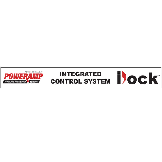 1751-1129 Poweramp iDock Decal, "Integrated Control System" -