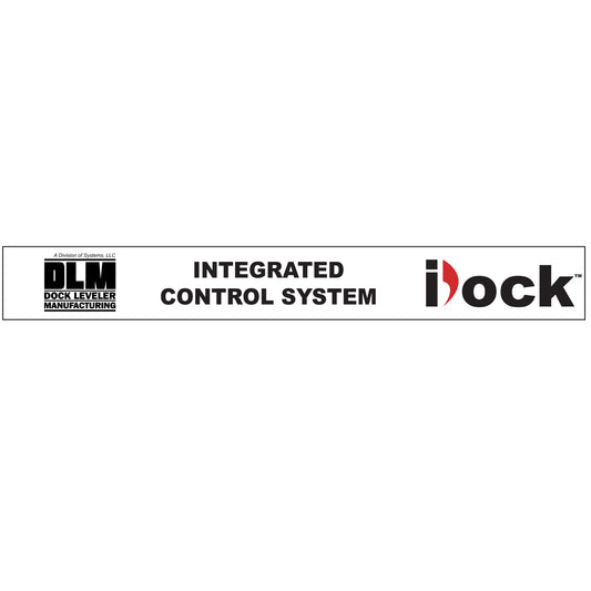 1751-1135 DLM iDock Decal, "Integrated Control System" - DLM