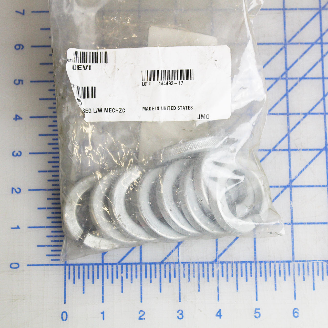 2101-0161 Systems LLC Washer, Lock, 1-1/4", Zinc Pltd