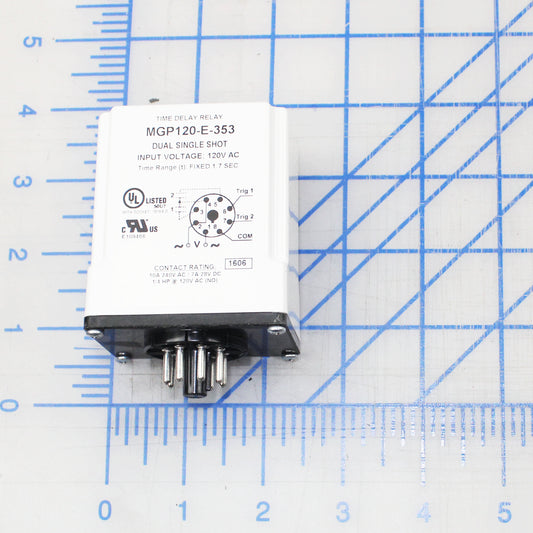 3051-0173 Poweramp Timer, Round Terminals, White