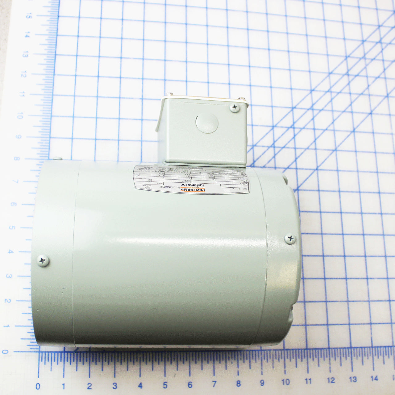 3411-0019 Poweramp Motor, 3Ph, 2.0Hp, 3450Rpm, 208-230/460V, 48Fr, Int