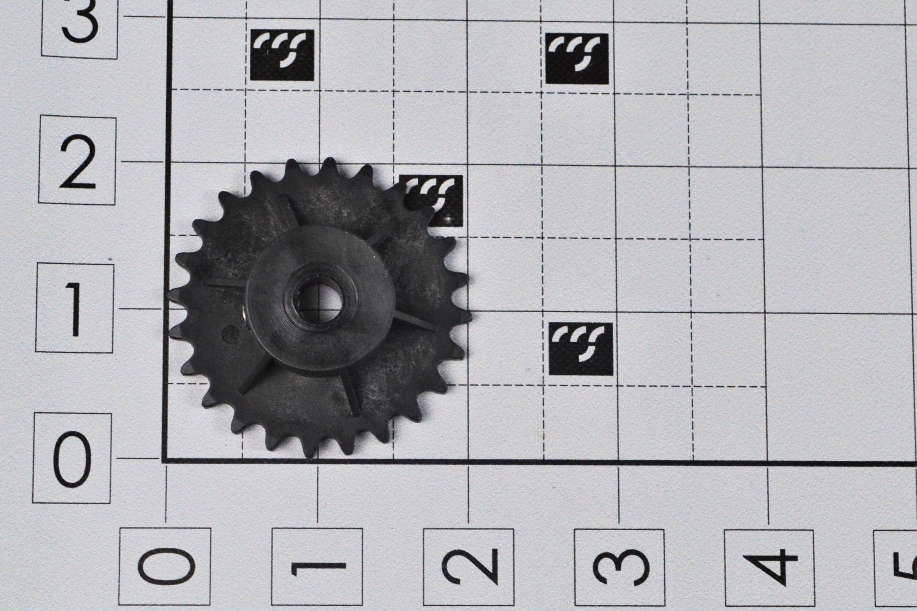 70800048, SPROCKET DRIVEN, #25, 24T, 5/16" BORE, PLASTIC - Excel Solutions