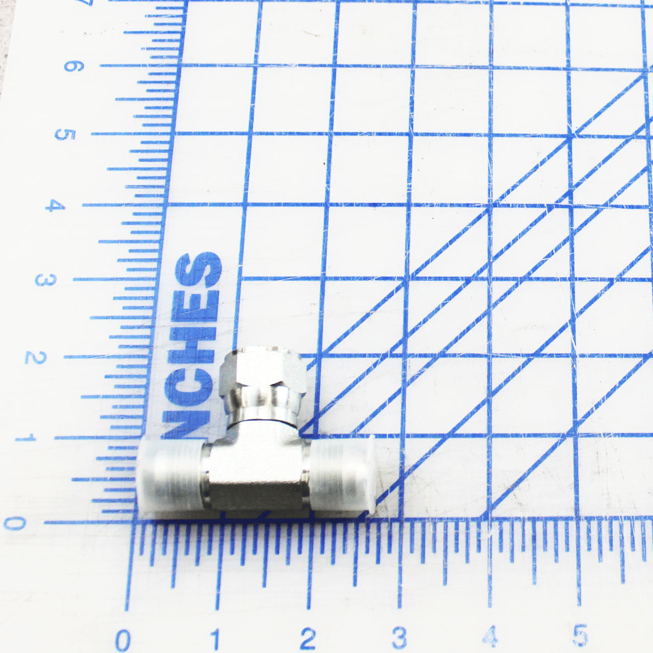 9301-0156 Poweramp Fitting, Tee, Branch, Swivel Nut, #8 Jicf, #8 Jicm