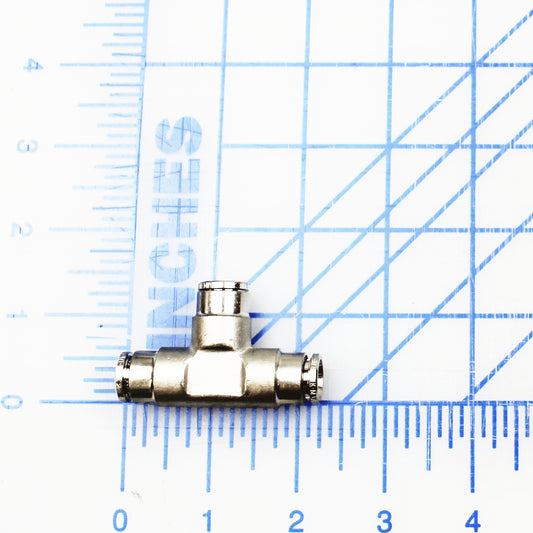 9301-0244 Poweramp Fitting Pneufit, Union Tee, 3/8" Tube