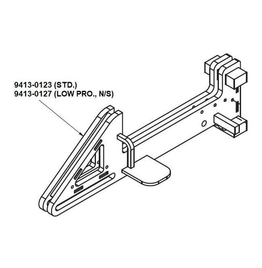 9413-0123 Tall Profile Hook (Standard) - Poweramp