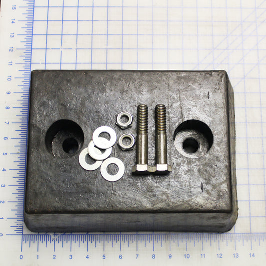 DKIT-3542 Poweramp Kit, Econo Bumper Rubber and Hardware, 4" X 10" X 13" (2 Hole) and Hrdwr