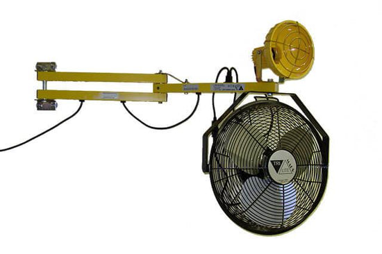 Dock Light, Polycarb Head with 40" Arm - Optional Bulb Type and Fan Combo - Tri Lite