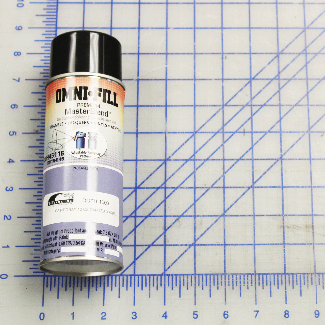 DOTH-1003 Poweramp Paint, Gray, 12 Oz Can Lead Free