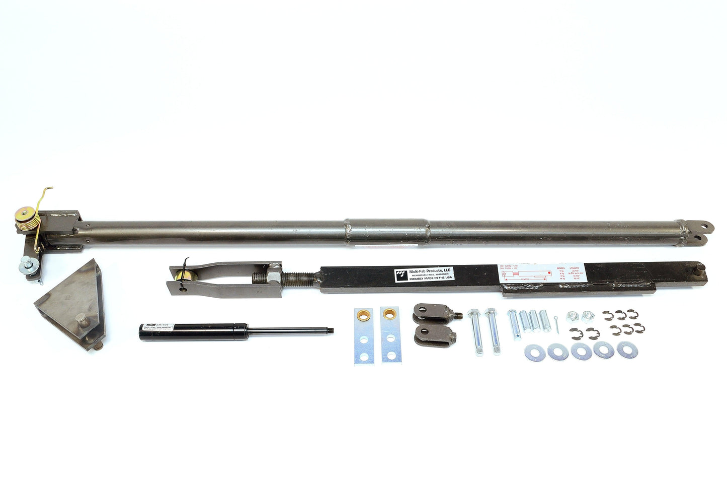 KMF1053 8' Long Mechanical Leveler - Walkout Lip Kit W/ 030-238 Shock (Double Clevis). Hanger Bracket Included. - Kelley