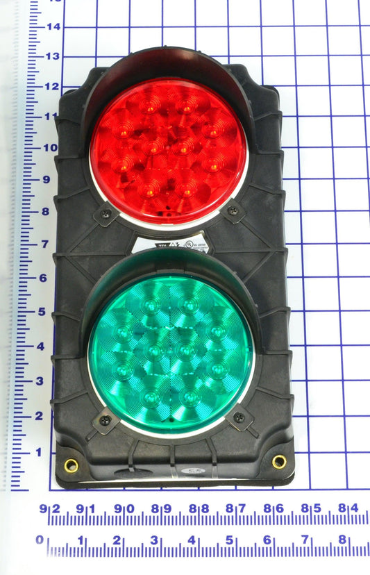 MF2-055-000 Outside Truck Light Assembly Black Body 12V LED Red and Green Lights - Nova