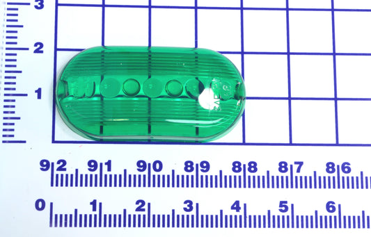 MF2-086-001 Green Small Oval Lens 2"X 4" Used Inside - Nova