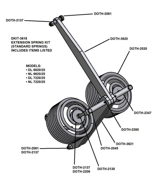 DKIT-3618 Extension Spring Mechanical Assembly - Poweramp