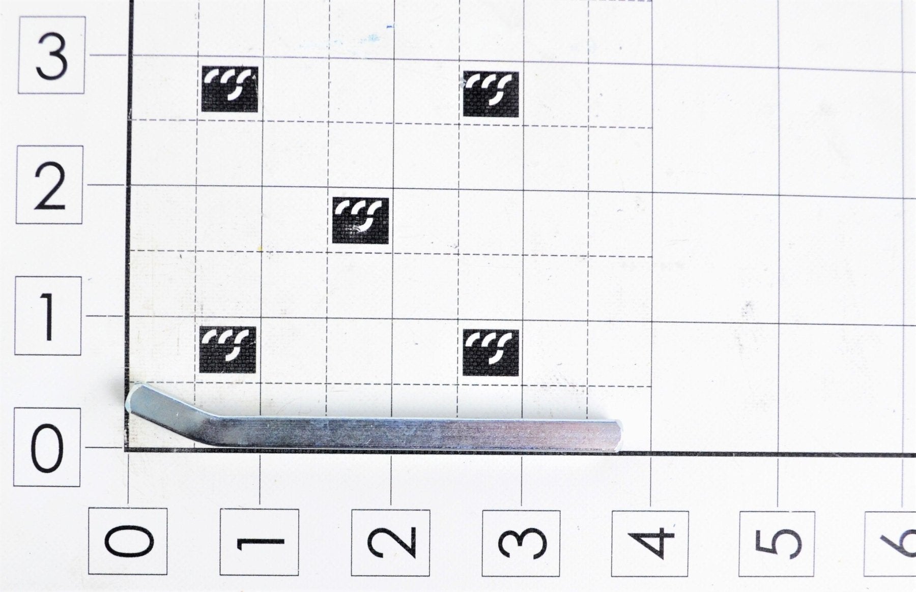 MFD-K.25x3B, 1/4" Key Shaft Bent, Actual Size 1/4" x 1/4" x 3-1/4" - Excel Solutions