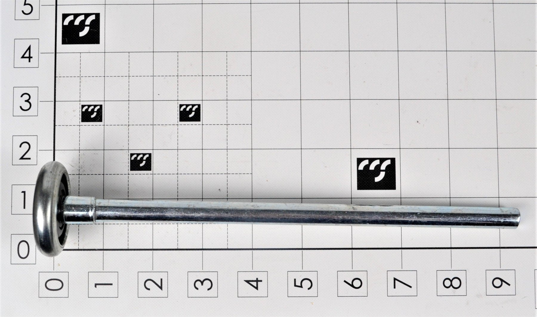 MFD-R2X10 2" 10-Ball 10" Stem, Roller - Excel Solutions