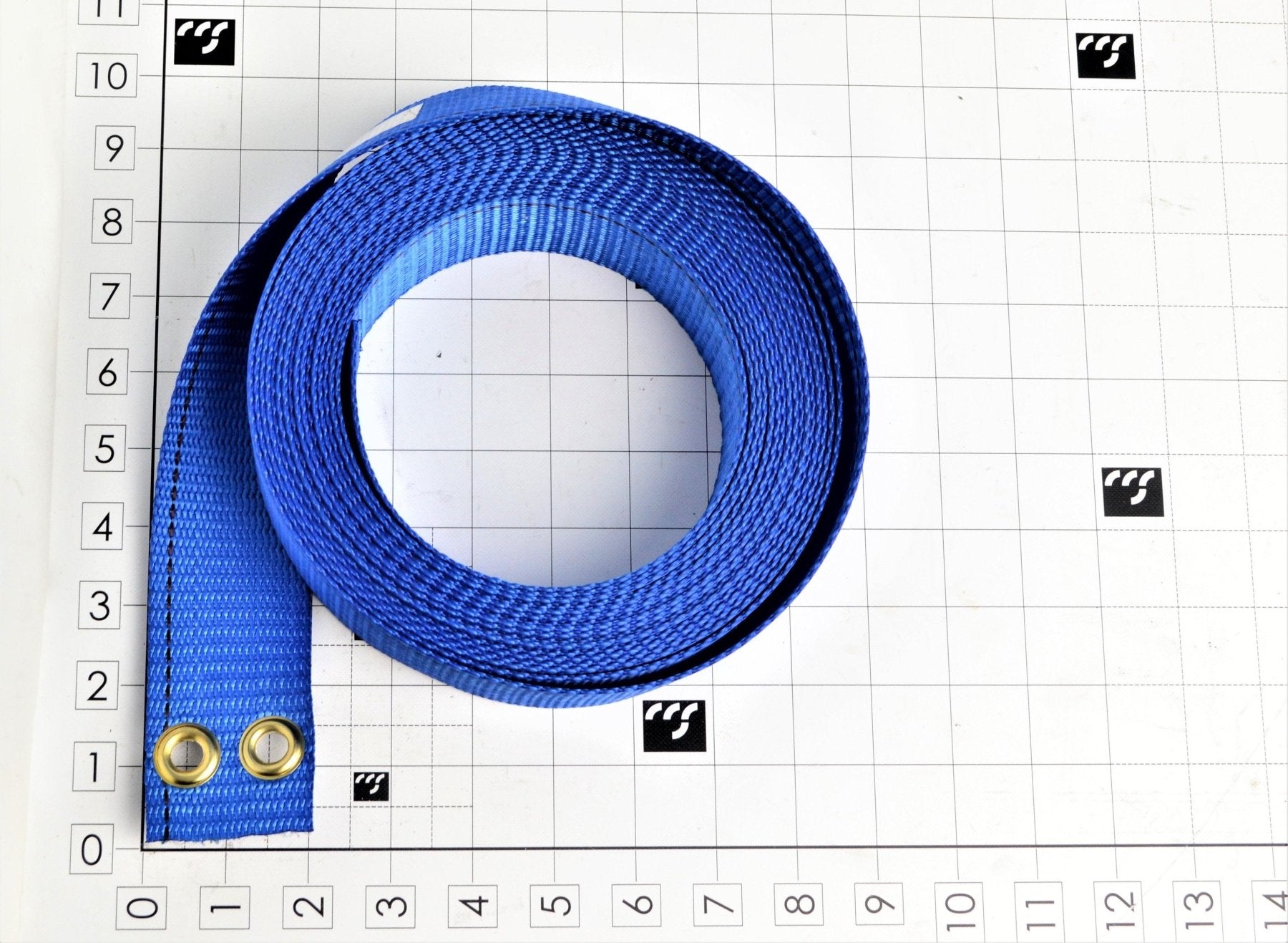 MFD-SB-110 2" Blue Door Strap, 10' High Door Max, Rytec - Excel Solutions